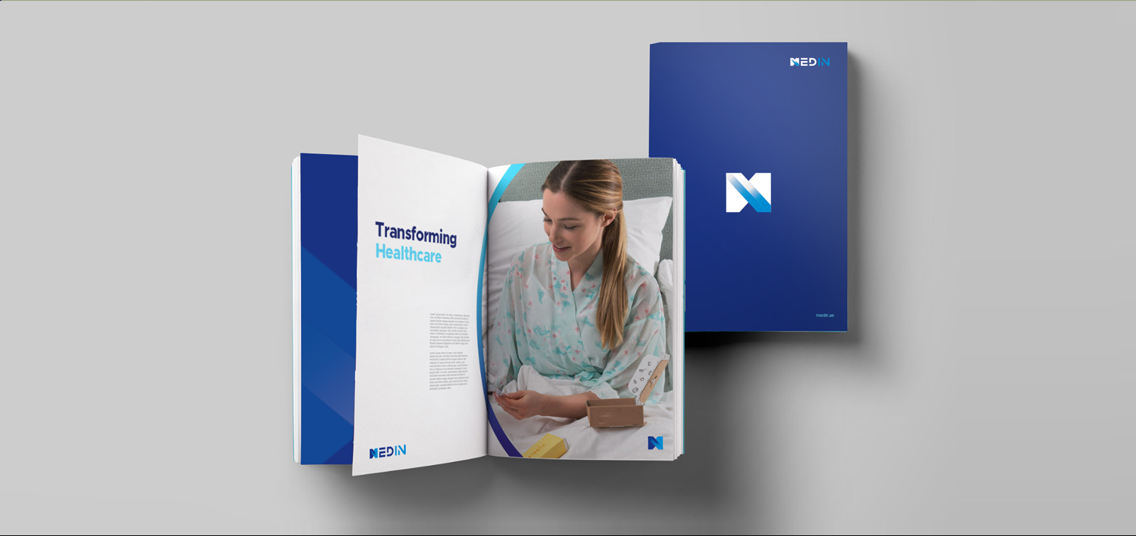 Company profile brochure spread preview
